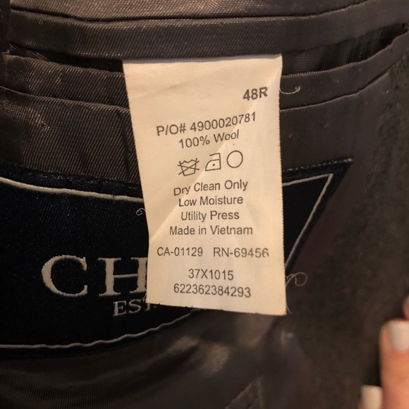 CHAPS Suit Jacket - Grey (matching pants available) - Picture 3 of 3